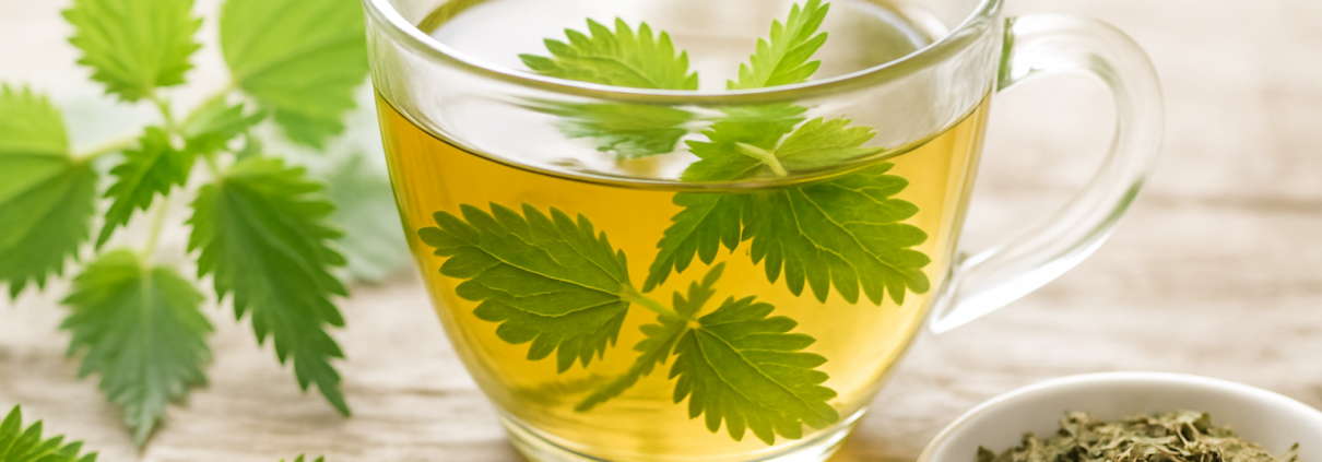 Pomladni detox čaj z mladimi poganjki kopriv