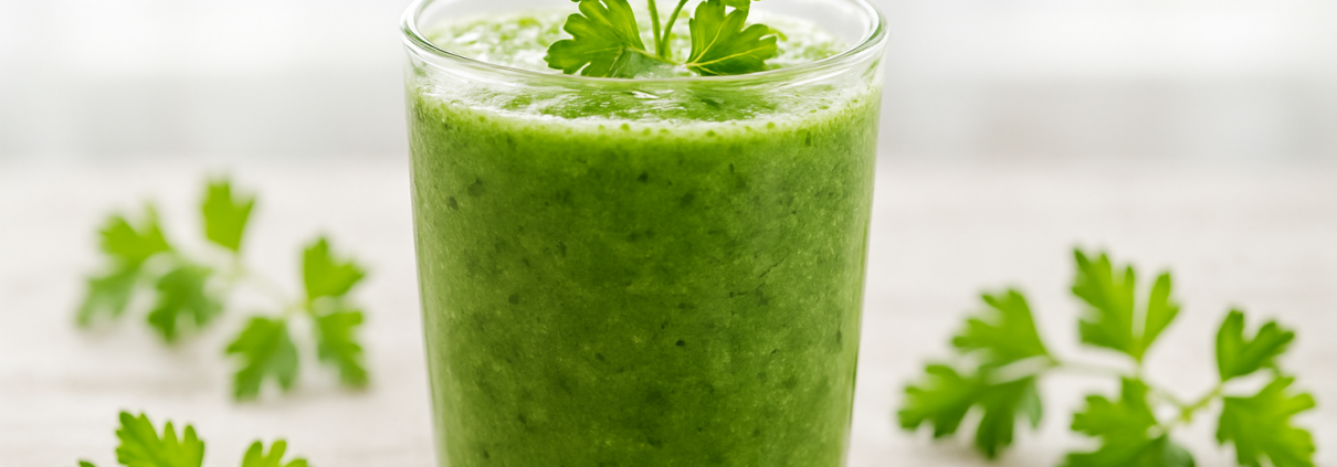 Peteršiljeva smoothie osvežitev za pomlad